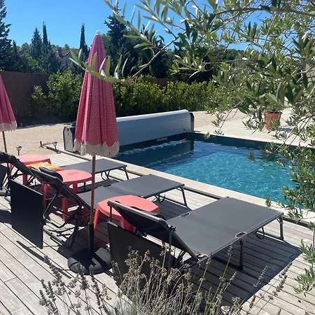 펜션 Mas Laome Proche D'uzes Saint-Just-et-Vacquières